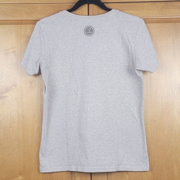 Life Is Good Lt Brown Wildlife is Good Short Sleeve Crusher V-Neck Tee - S - Picture 3 of 8